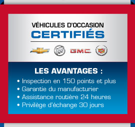 Vehicules certifiés